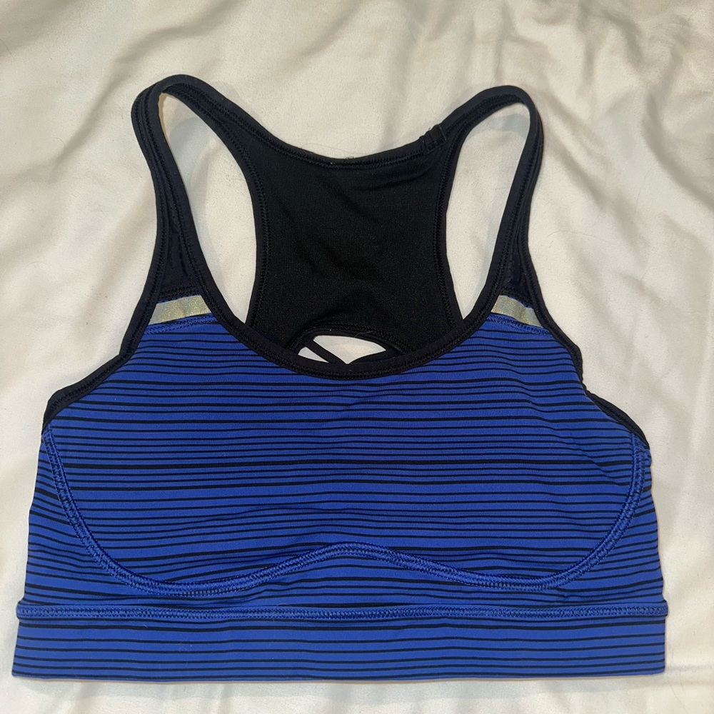 lululemon athletica Black and Blue Sports Bra